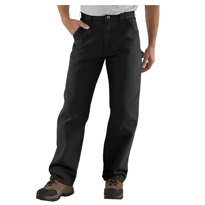 Carhartt&reg; B11-BLK-38X30 Men's Utility Work Pants, 38 Waist, 30 Length, Loose Fit, Black, Cotton