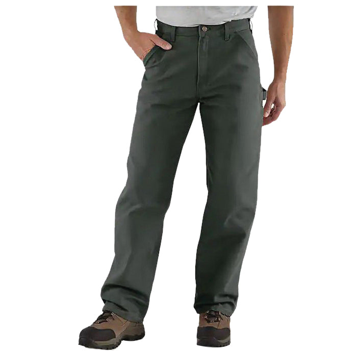 Carhartt&reg; B11-MOS-38X34 Men's Utility Work Pants, 38 Waist, 34 Length, Loose Fit, Moss, Cotton