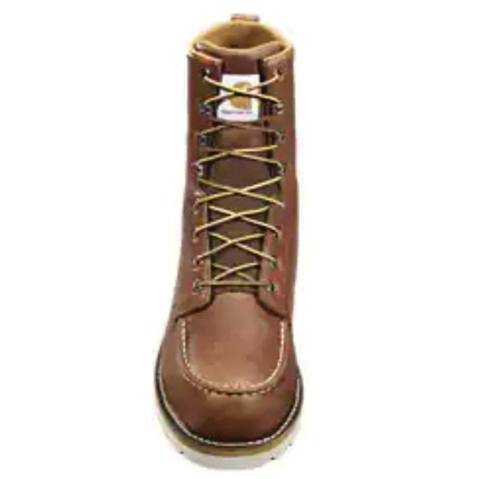 Carhartt&reg; FW8275 Series FW8275-9W Men's Wedge Work Boots, SZ 9, W W, Redwood, Moc, Steel Toe, Leather Upper