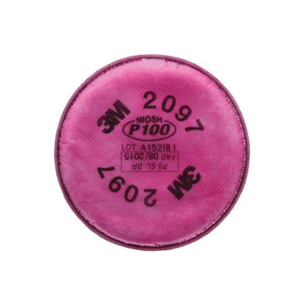 3M™ 2000 051131-07184 Filter, Bayonet Connection, Particulate Filter, Organic Vapors Filter Media, P100 Filter, Magenta