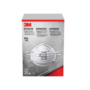 3M™ 051141-34030 Disposable Dust Mask, Universal Mask, Filter Class: N95, Half Nosepiece