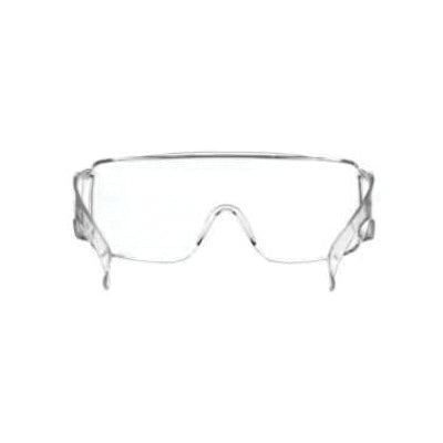 3M™ Over-the-Glass 076308-72994 Safety Eyewear, Clear Lens, Anti-Scratch Lens, Clear Frame, Accented Temple