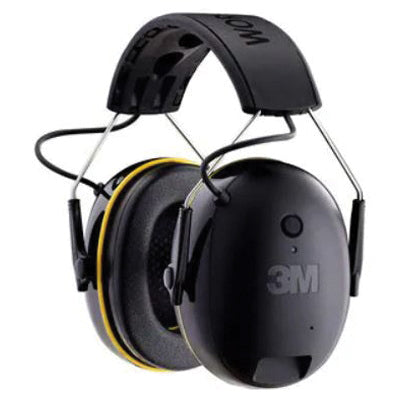 3M™ WorkTunes™ 076308-91326 Wireless Hearing Protector With Bluetooth® Technology, 24 dB NRR, Black Ear Cup