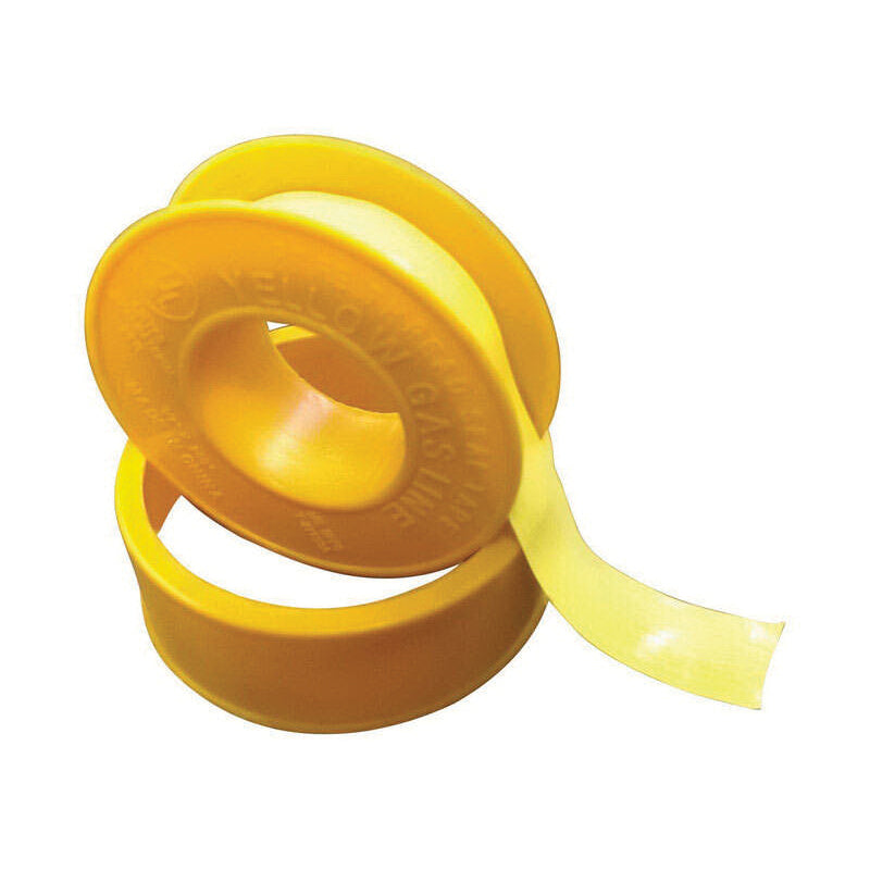 ACE® 01427082 Gas Line Thread Seal Tape, 1/2 in W, 260 in L, Yellow, PTFE