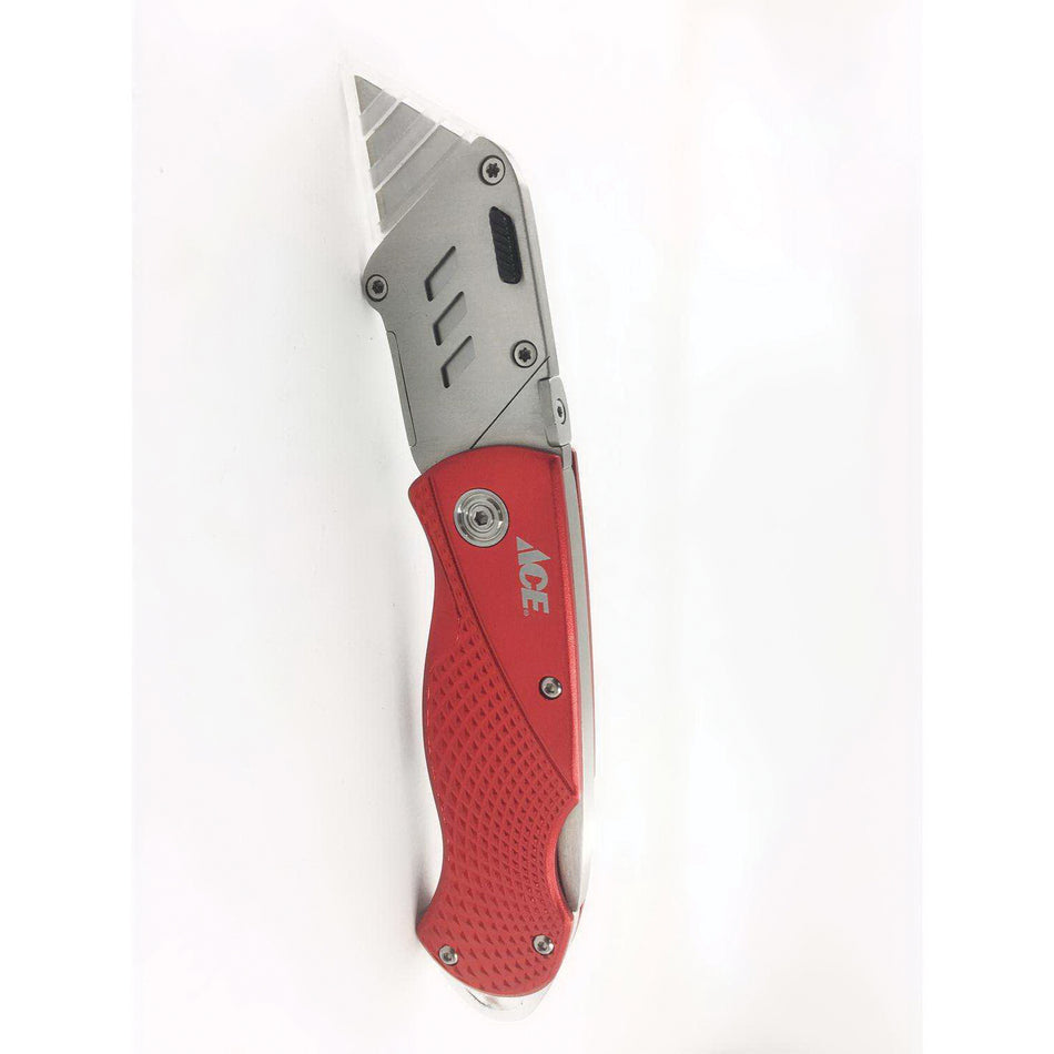 ACE® 02512113 Lockback Utility Knife, Folding, Lockable Blade, Number of Blades Included: 1, 6 in OAL