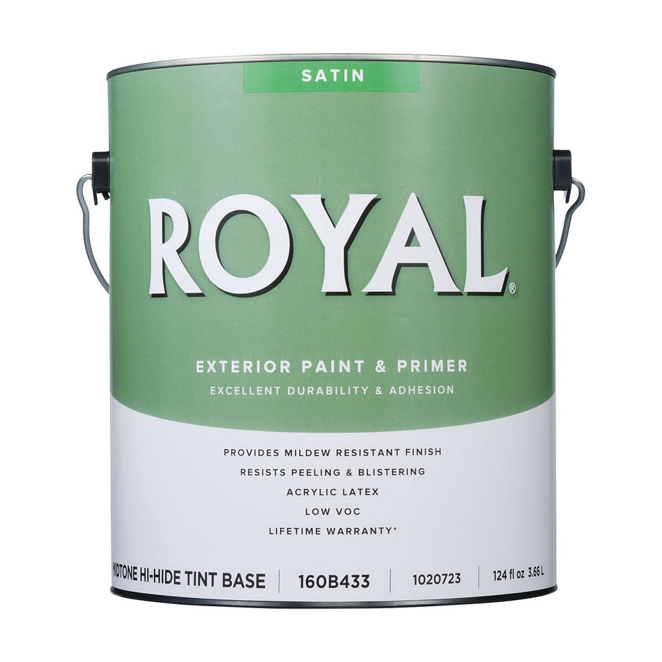 ACE® 160B433-6 Paint, Tint Base, Satin, Mid Tone, 44 g/L VOC, 350 to 450 sq-ft Coverage Area, 1 gal