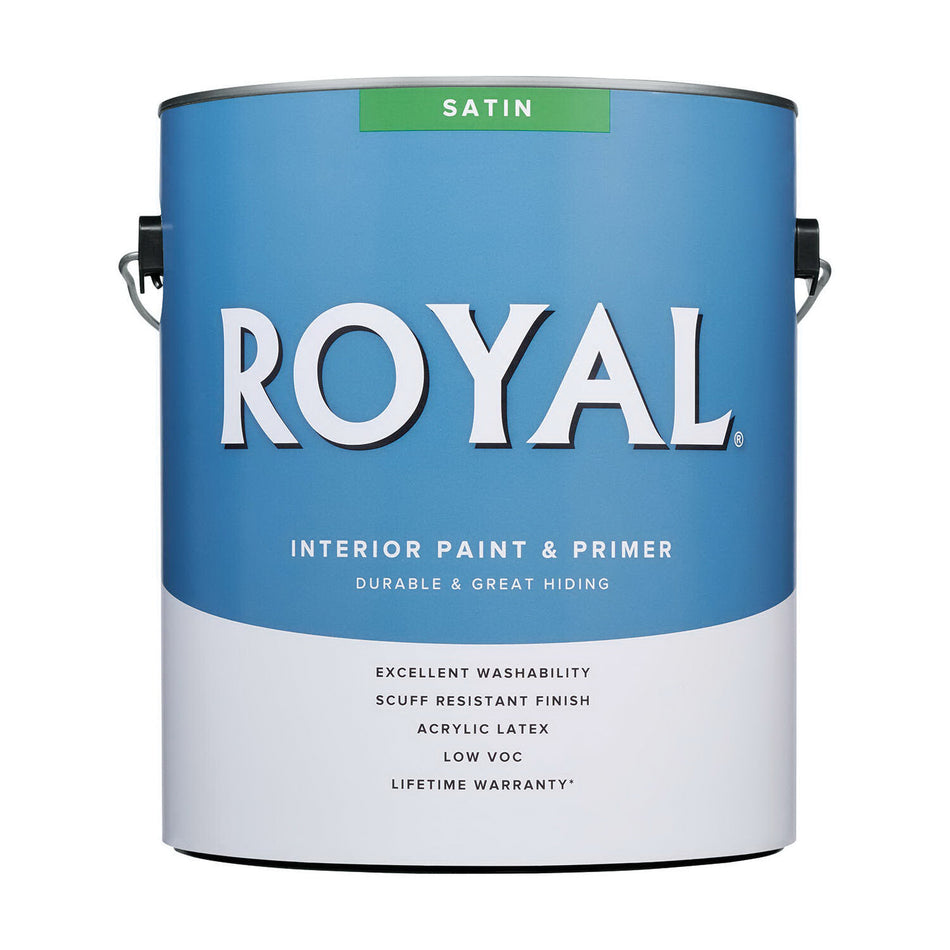 ACE® 182B410-6 Paint, Tint Base, Satin, Ultra White, 2 g/L VOC, 350 to 400 sq-ft Coverage Area, 1 gal