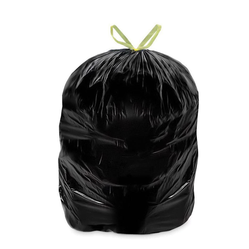 ACE® 1857781 Trash Bag, 1.1 mil Thick, 33 gal Capacity, Black, Drawstring Closure, 20 Bag per Roll