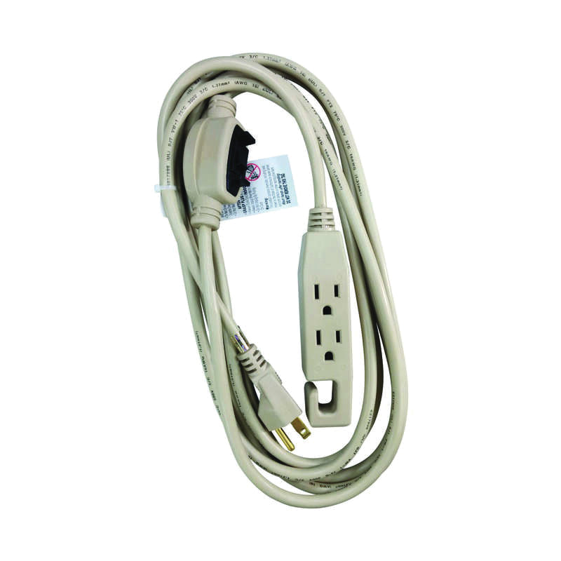 ACE® 1IP-003-012FBE Cord, 125 V, SJT Conductor, 16/3 AWG Conductor, 12 ft L