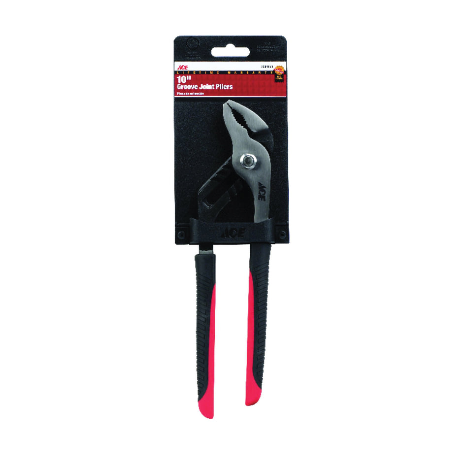 ACE® 2004158 Tongue and Groove Plier, 10 in OAL, 1-3/4 in Cutting Capacity, Comfort Grip Handle