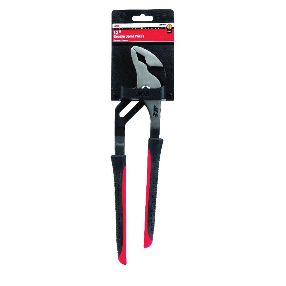 ACE® 2004166 Tongue and Groove Plier, 12 in OAL, 2-1/4 in Cutting Capacity, Comfort Grip Handle