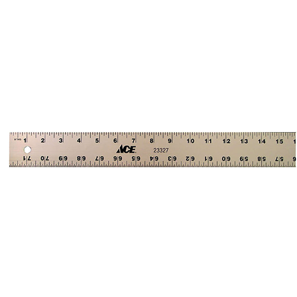 ACE® 23327 Ruler, 72 in L, 2 in W, Aluminum, Anodized, Silver