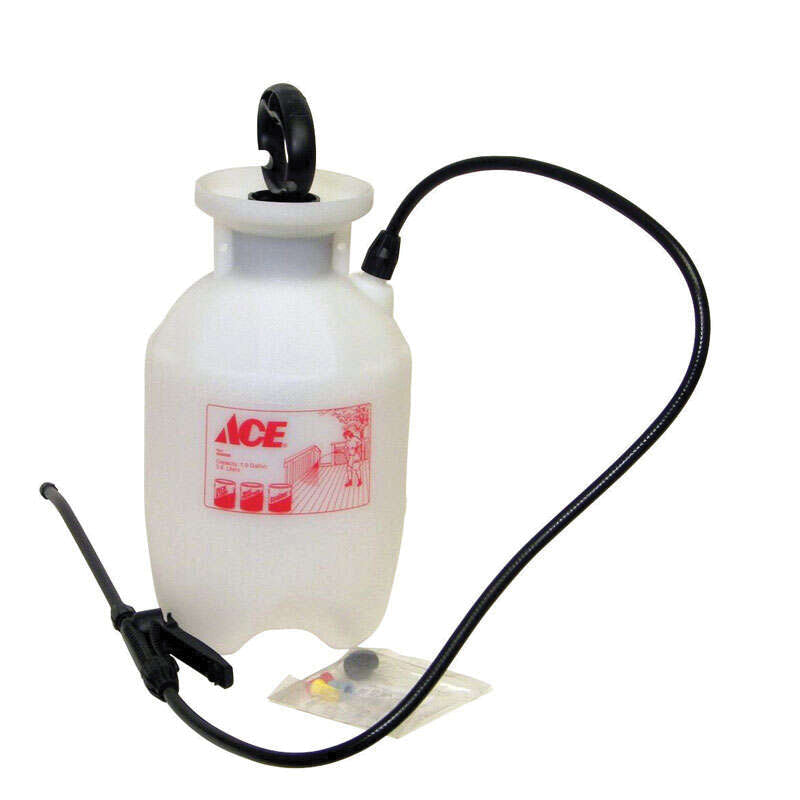 ACE® 25018 Deck Sprayer, 1 gal Capacity, Fan Nozzle, Coarse, Fine, Medium Spray, 34 in L Hose, Translucent Tank