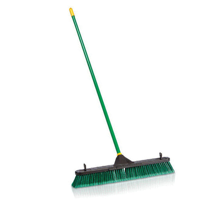 ACE® 538ACE Multi-Surface Push Broom, 24 in W Brush, Polypropylene Bristle, Steel Handle, 60 in L Handle