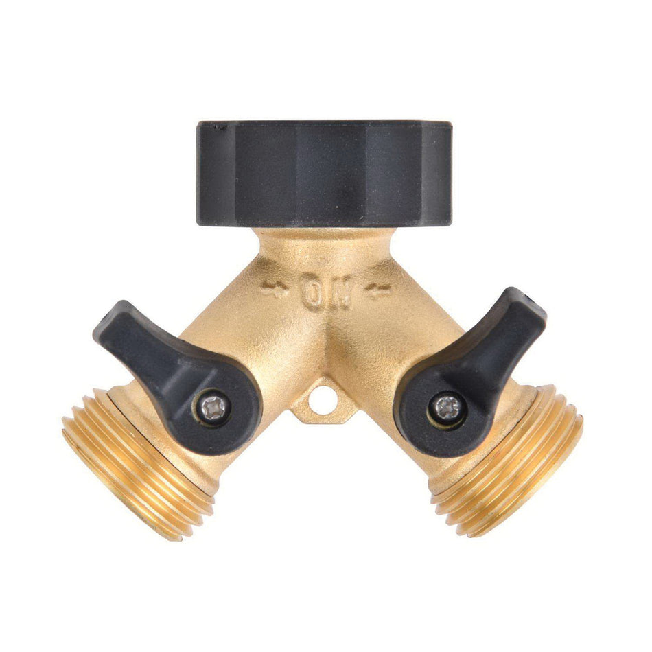 ACE® 7060999 2-Way Shut-off Valve, 3/4 in Female Hose x 3/4 in Male Threaded x 3/4 in Male Threaded, Brass