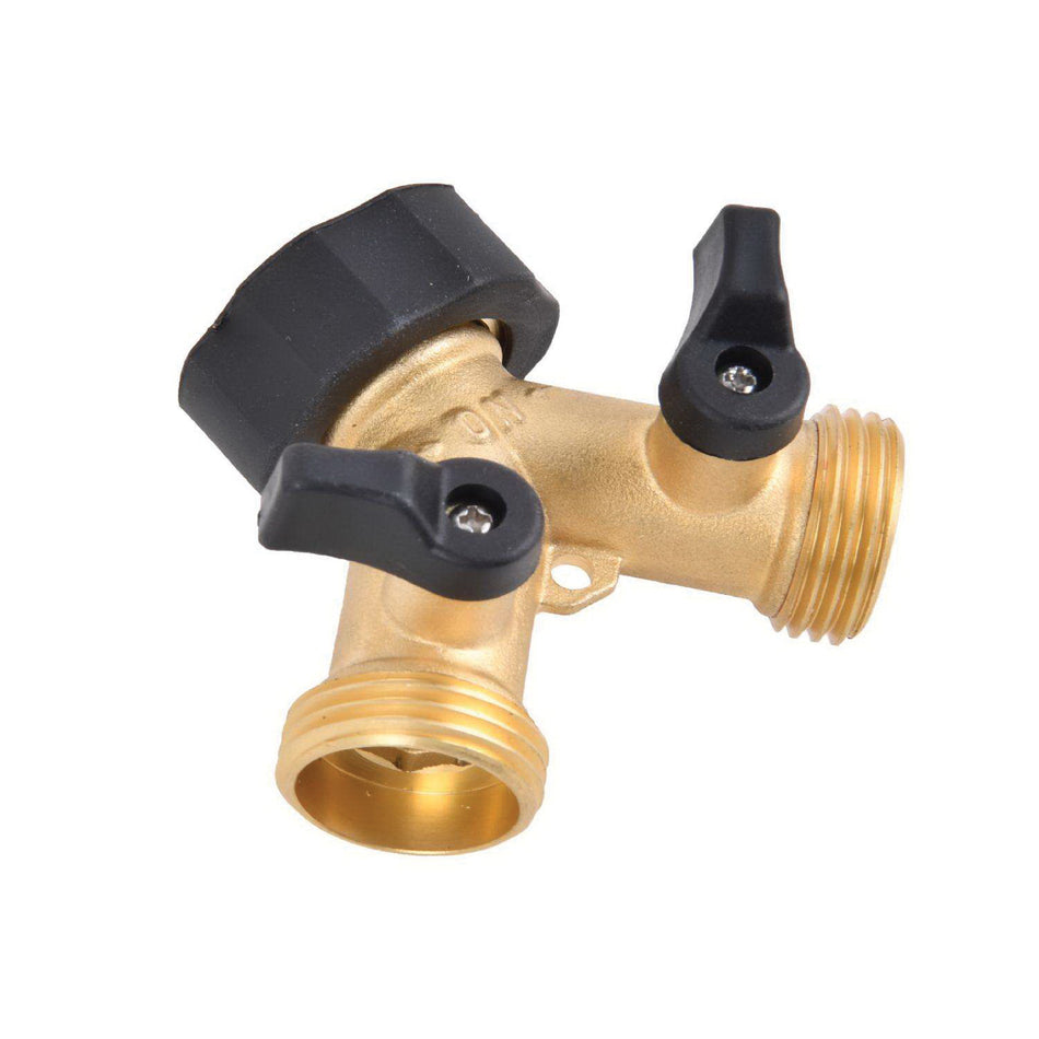 ACE® 7060999 2-Way Shut-off Valve, 3/4 in Female Hose x 3/4 in Male Threaded x 3/4 in Male Threaded, Brass