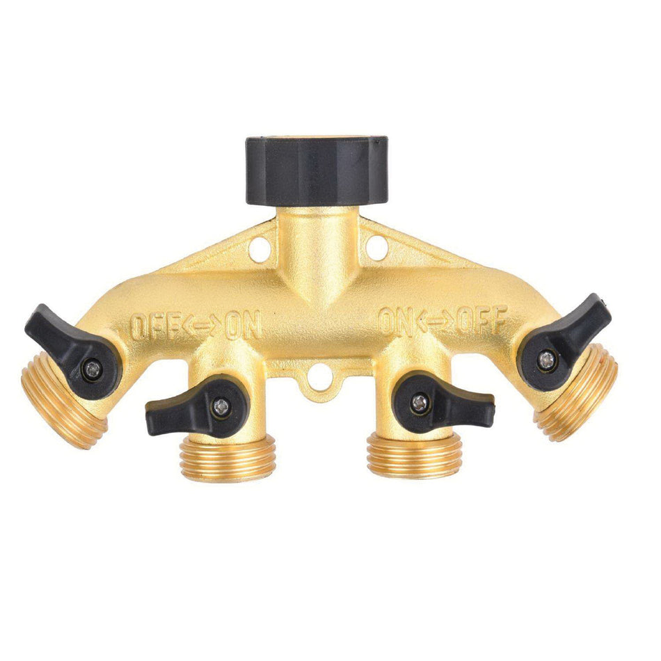 ACE® 7109218 Garden Hose Manifold, 3/4 in Female Garden Hose Threaded x 3/4 in Male Garden Hose Threaded x 3/4 in