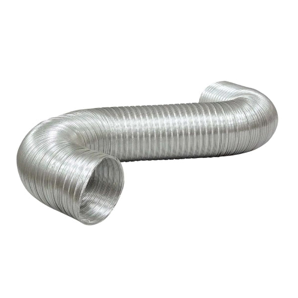 Deflecto® A068/4-A Semi-Rigid Flexible Duct, 8 ft L, Aluminum