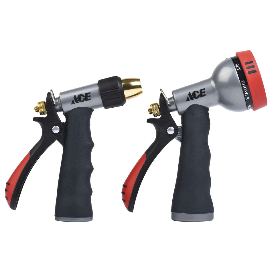 ACE® AT150151-A Hose Nozzle Set, Plastic, Black/Red