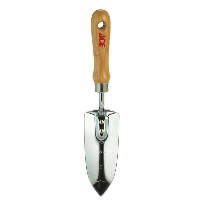 ACE® GT0831M Transplanter, Steel Blade, Wood Handle, 12 in OAL