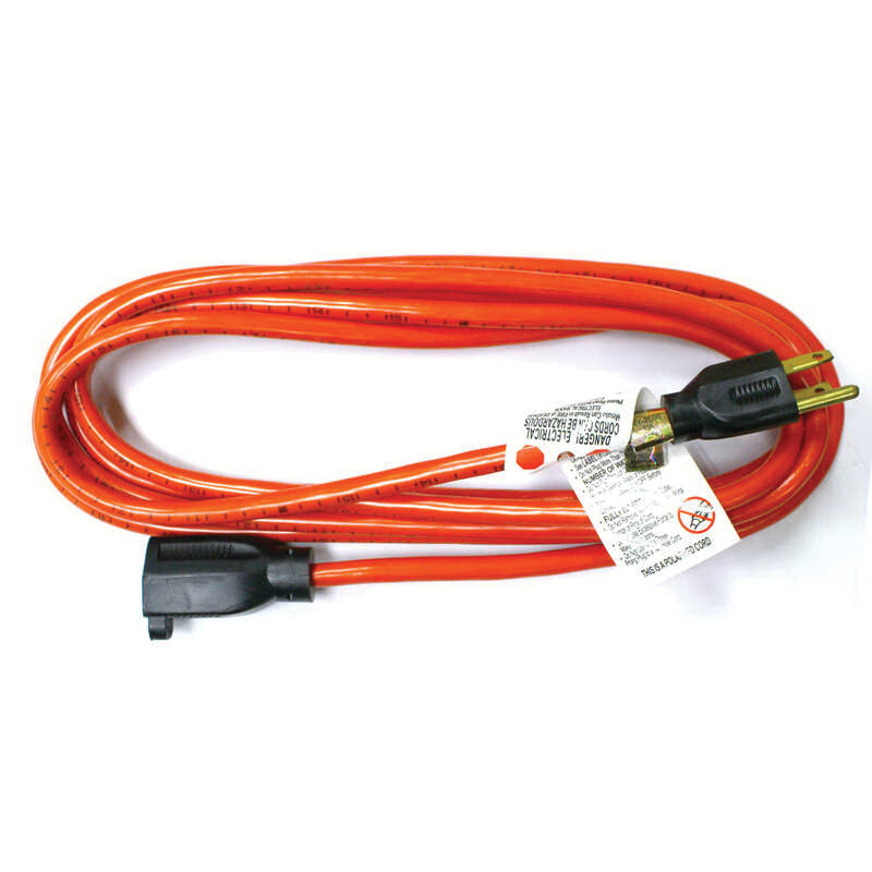 ACE® OU163JTW010OG Extension Cord, 125 V, SJTW Conductor, 16/3 AWG Conductor, 10 ft L