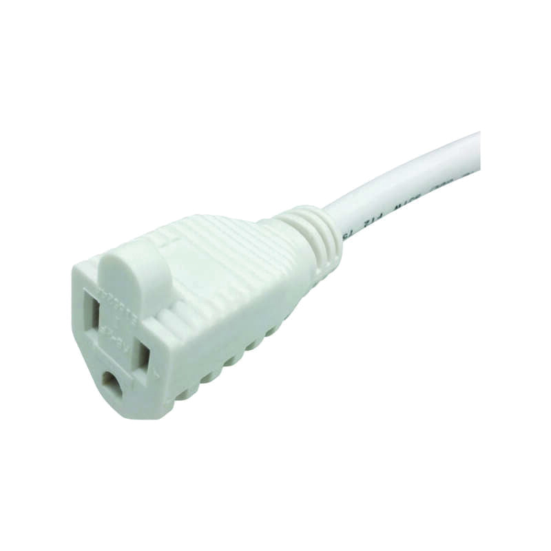 ACE® OUSJT163025WH Extension Cord, 125 V, SJTWA Conductor, 16/3 AWG Conductor, 25 ft L