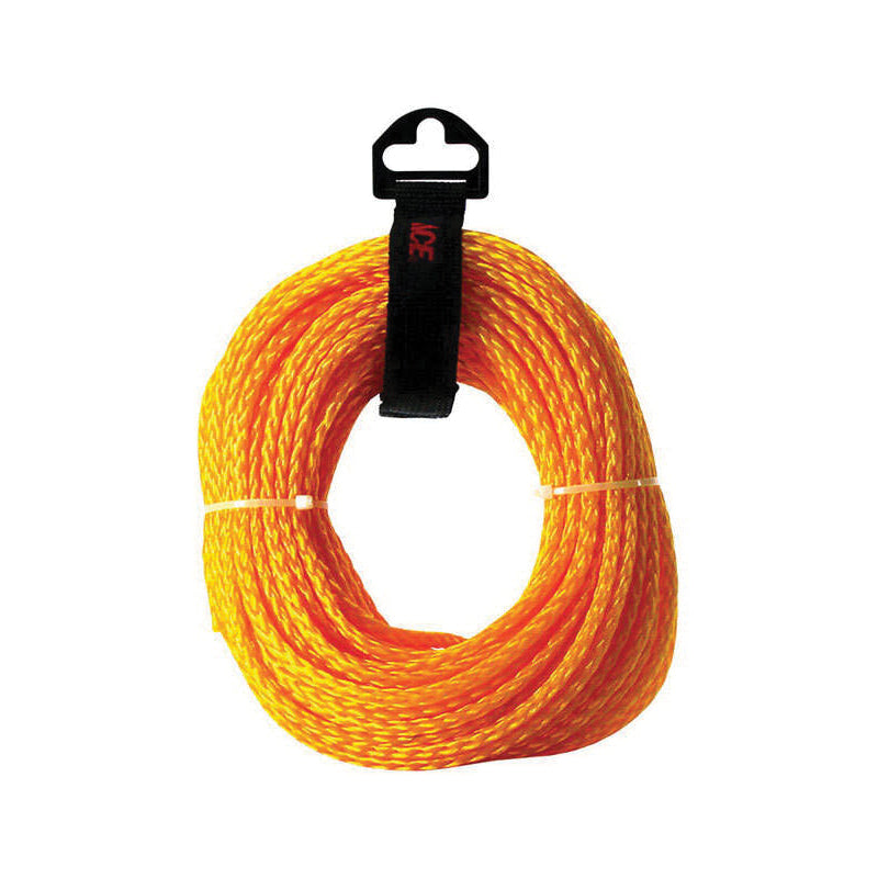 ACE® P2416K100Y01AC3 Rope, 1/4 in Dia, 100 ft L, 81 lb Load, Poly, Yellow