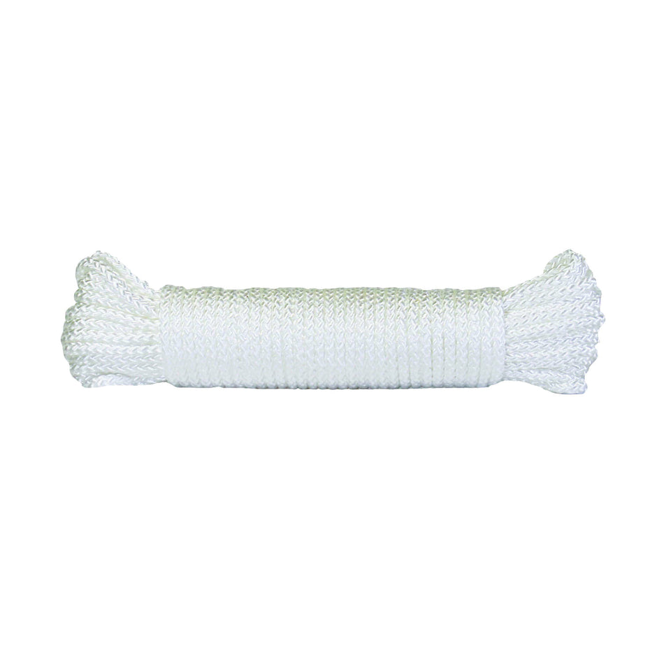 ACE® P6212H0050AC Rope, 3/16 in Dia, 50 ft L, 36 lb Load, Poly, White