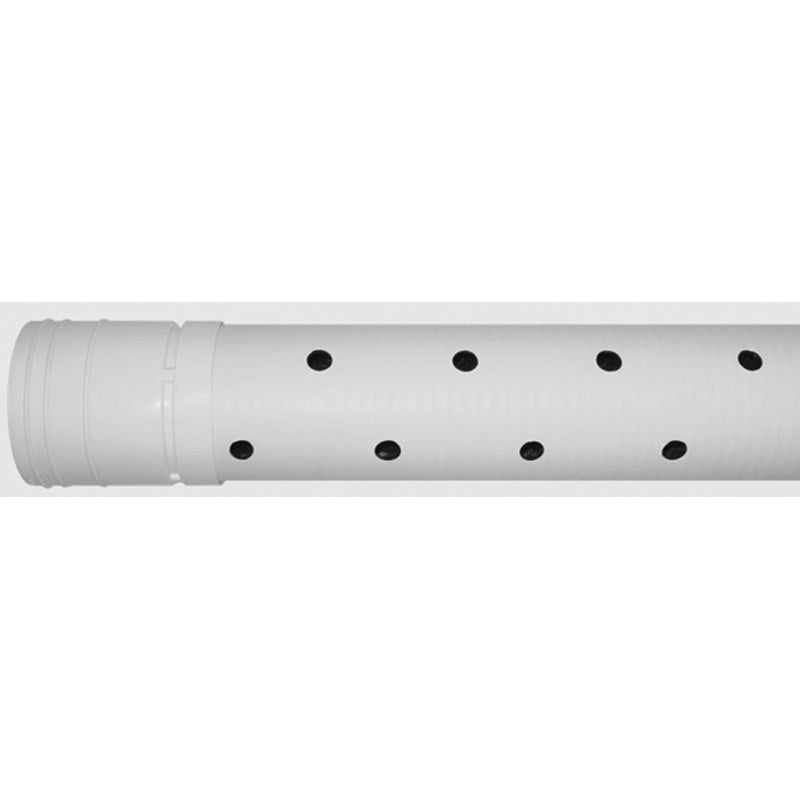 ADS® 03520010 2-Hole Sewer and Drain Pipe, 3 in Nominal Pipe, Bell x Spigot Connection, 2-7/8 in ID, 3-1/4 in OD, 10 ft