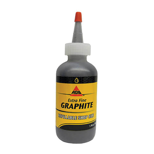 AGS® MZ-21 Extra Fine Graphite Lubricant, 1.76 oz, Bottle, Powder Form, Black