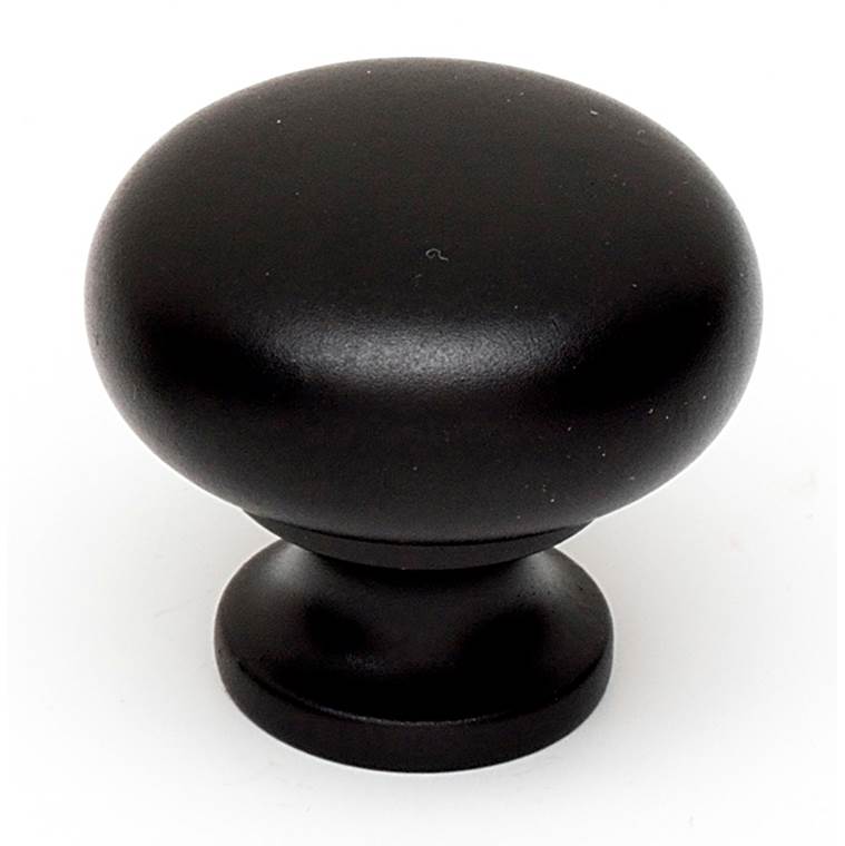 Creations® A1134-MB Cabinet Knob, 1-1/4 in L, 1-1/8 in Projection, Brass, Matte Black