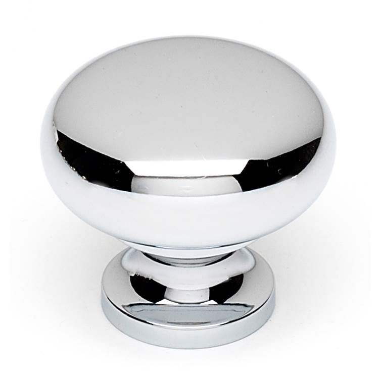 Creations® A1134-PC Cabinet Knob, 1-1/4 in L, 1-1/8 in Projection, Brass, Polished Chrome