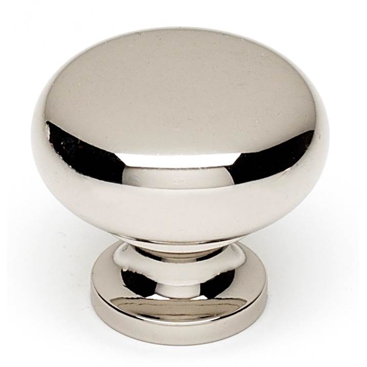 Creations® A1134-PN Cabinet Knob, 1-1/4 in L, 1-1/8 in Projection, Brass, Polished Nickel