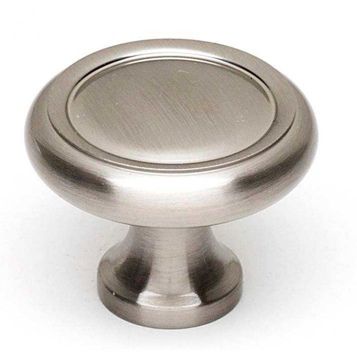 Creations® A1151-SN Cabinet Knob, 1-1/4 in L, 1-1/4 in Projection, Brass, Satin Nickel