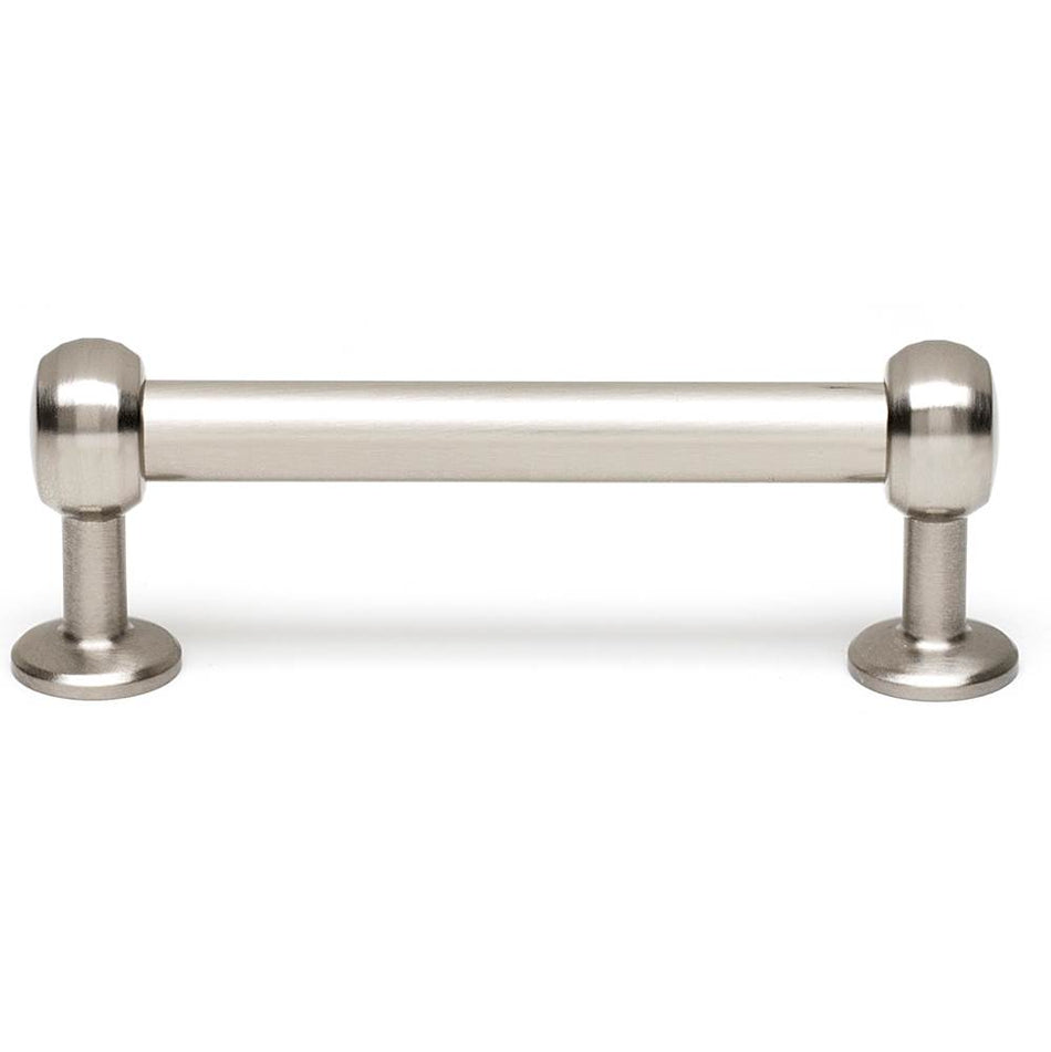 Creations® A1175-3-SN Cabinet Pull, 3-3/4 in L Handle, 1-3/8 in Projection, Brass, Satin Nickel