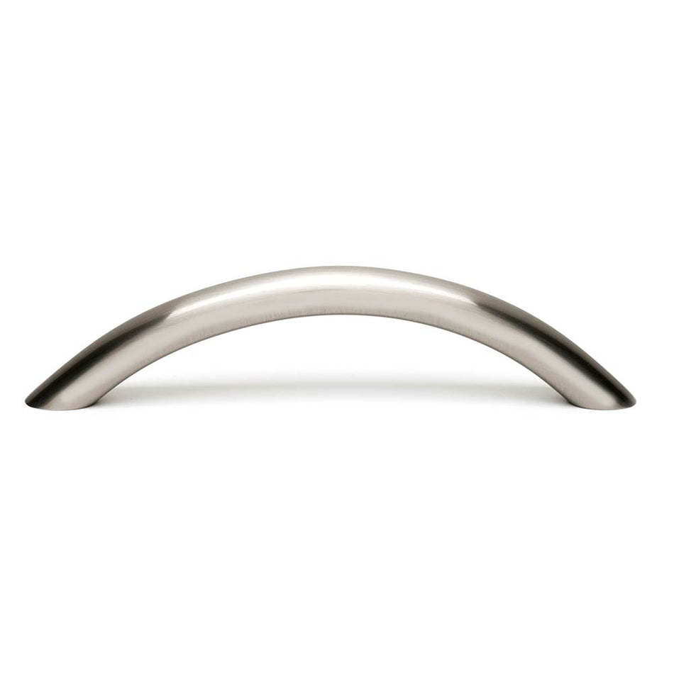 Creations® A1239-SN Cabinet Pull, 4-5/8 in L Handle, 1-1/8 in Projection, Brass, Satin Nickel