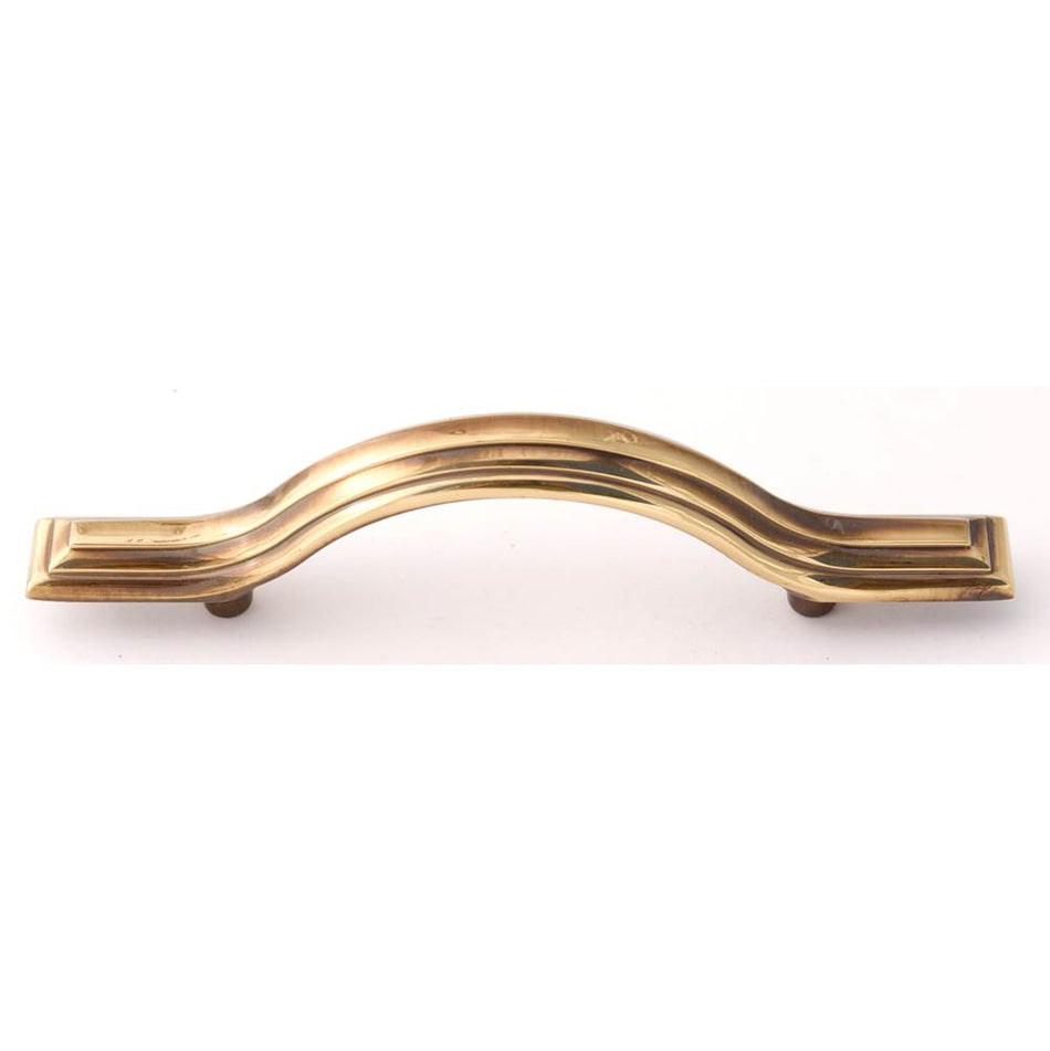 Creations® GEOMETRIC Series A1510-3-PA Cabinet Pull, 5 in L Handle, 1 in Projection, Brass, Polished Antique