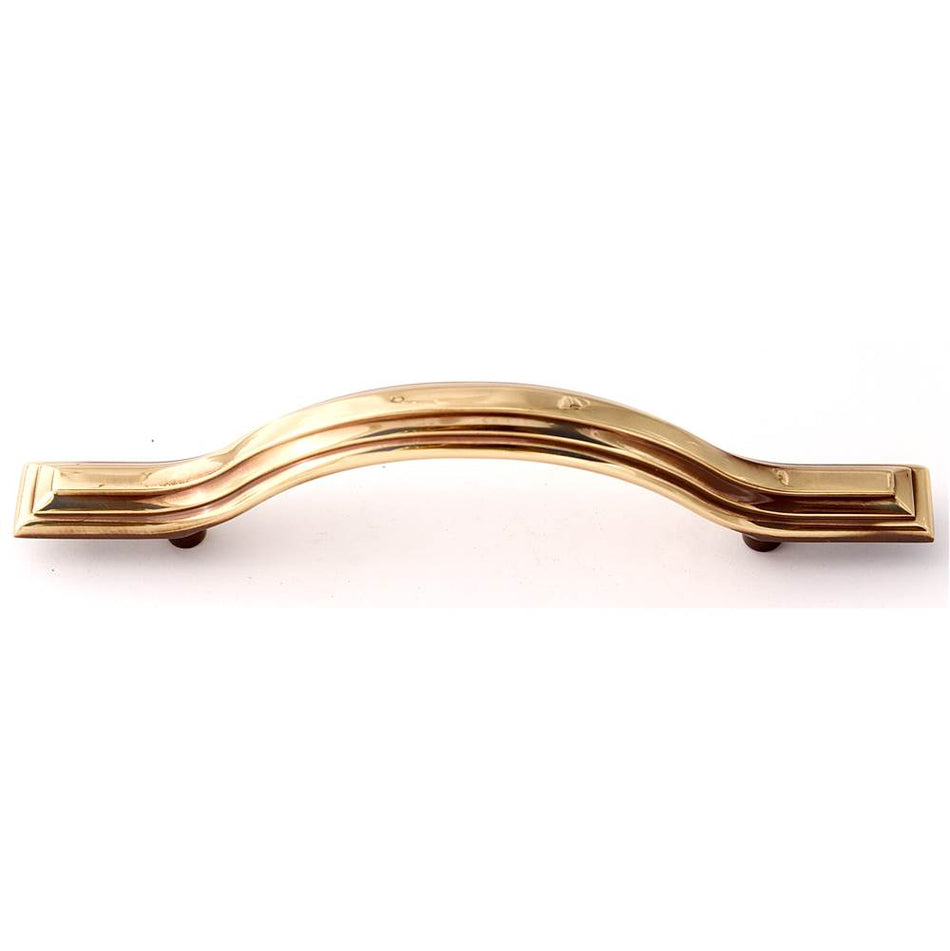 Creations® GEOMETRIC Series A1515-35-PA Cabinet Pull, 5-1/2 in L Handle, 1 in Projection, Brass, Polished Antique