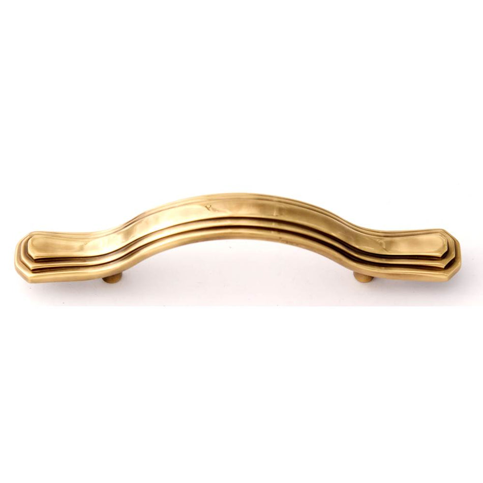 Creations® GEOMETRIC Series A1516-3-PA Cabinet Pull, 5-1/4 in L Handle, 1 in Projection, Brass, Polished Antique