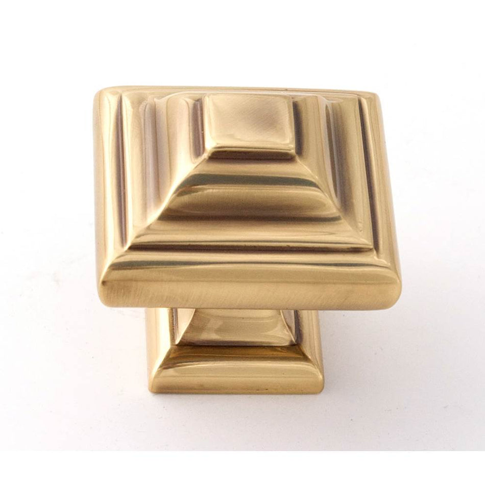 Creations® GEOMETRIC Series A1525-PA Cabinet Knob, 1-1/4 in L, 1-1/4 in Projection, Brass, Polished Antique