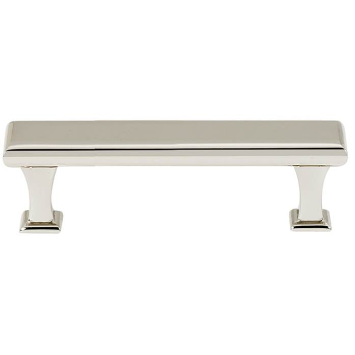 Creations® MANHATTAN Series A310-35-PN Cabinet Pull, 4-1/4 in L Handle, 1-1/8 in Projection, Brass, Polished Nickel