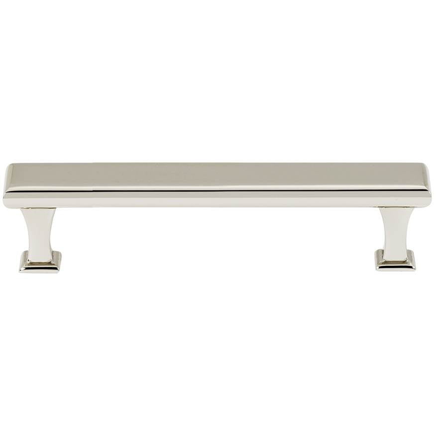 Creations® MANHATTAN Series A310-4-PN Cabinet Pull, 4-3/4 in L Handle, 1-1/8 in Projection, Brass, Polished Nickel