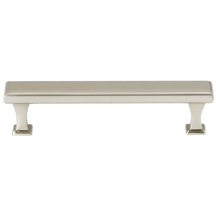 Creations® MANHATTAN Series A310-4-SN Cabinet Pull, 4-3/4 in L Handle, 1-1/8 in Projection, Brass, Satin Nickel