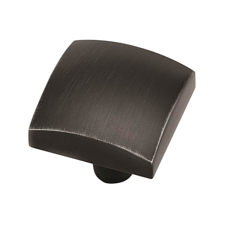 Creations® STYLE CENTS Series A520-MB Cabinet Knob, 1-1/4 in L, 1-1/8 in Projection, Zinc, Matte Black