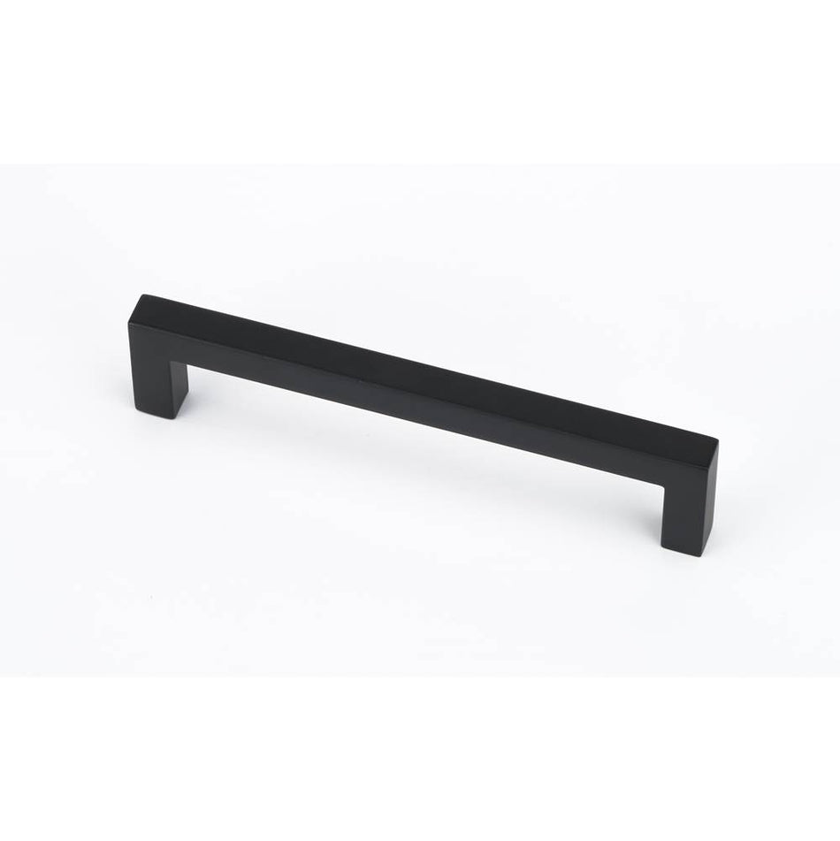 Creations® STYLE CENTS Series A531-MB Long Cabinet Pull, 5-1/2 in L Handle, 1-1/4 in Projection, Brass, Matte Black