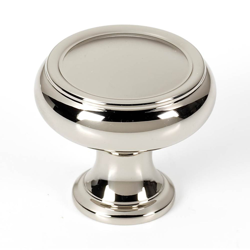 Creations® Charlie's Series A626-14-PN Cabinet Knob, 1-1/4 in L, 1-1/8 in Projection, Brass, Polished Nickel