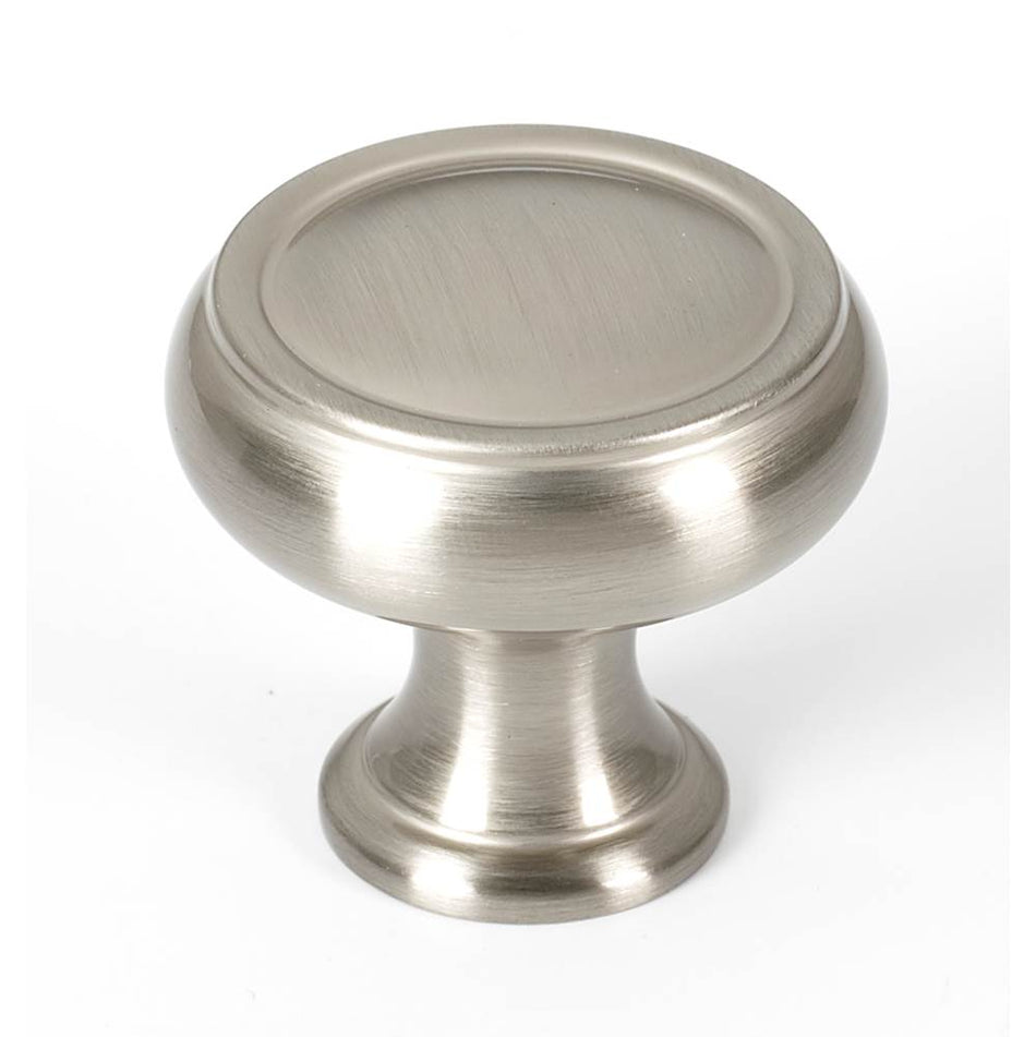 Creations® Charlie's Series A626-14-SN Cabinet Knob, 1-1/4 in L, 1-1/8 in Projection, Brass, Satin Nickel