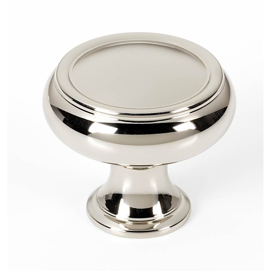 Creations® Charlie's Series A626-38-PN Cabinet Knob, 1-1/2 in L, 1-1/4 in Projection, Brass, Polished Nickel