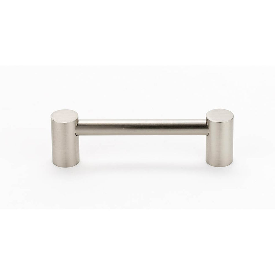 Creations® CONTEMPORARY I Series A715-3-SN Cabinet Pull, 3-5/8 in L Handle, 1-3/16 in Projection, Brass, Satin Nickel