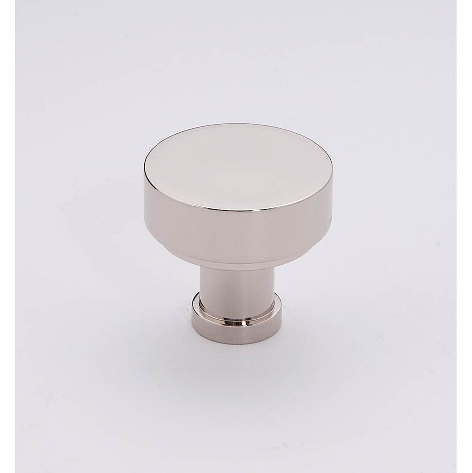 Creations® MODERNE Series A716-18-PN Cabinet Knob, 1-1/8 in L, 1-1/8 in Projection, Brass, Polished Nickel